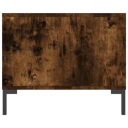 Berkfield Home Decorative Coffee Table Smoked Oak 90x50x40 cm Engineered Wood in Brown - Size: 90 x 50 x 40 cm - thumbnail 7