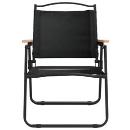 Berkfield Home Camping Chairs 2 pcs Black 54x55x78 cm Oxford Fabric - Size: 54 x 55 x 78 cm - thumbnail 4