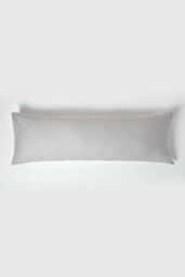 Homescapes Egyptian Cotton Housewife Body Pillowcase 200 TC in Silver