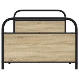 Berkfield Home Bed Frame Without Mattress 100x190 cm Sonoma Oak Engineered Wood in Brown - thumbnail 4