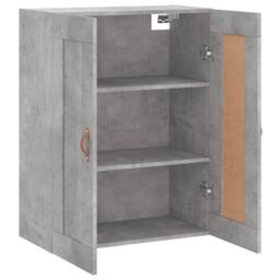 Berkfield Home Wall Mounted Cabinet Concrete Grey 69.5x34x90 cm Engineered Wood - thumbnail 6