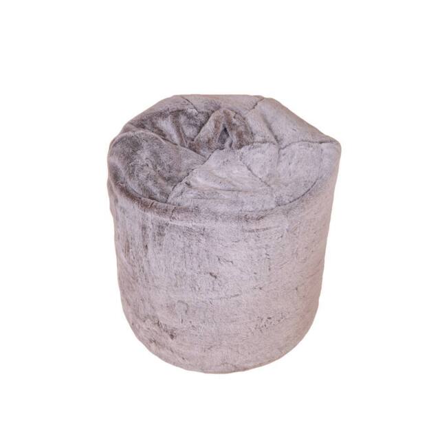 Kaikoo Fur Beanbag Soft Grey - image 1