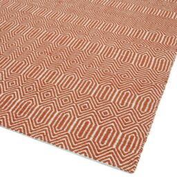 The Rug Shop UK Orange Handmade Modern Geometric Easy To Clean Area Rug - Size: 200 cm x 300 cm - thumbnail 2