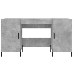 Berkfield Home Desk Concrete Grey 140x50x75 cm Engineered Wood - Size: 140 x 50 x 75 cm - thumbnail 6