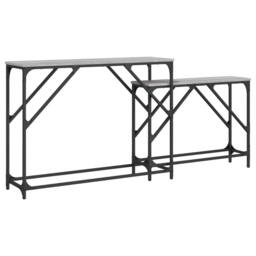 Berkfield Home Nesting Console Tables 2 pcs Grey Sonoma Engineered Wood - thumbnail 2