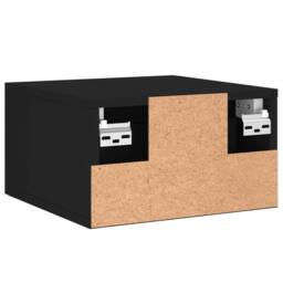 Berkfield Home Wall-mounted Bedside Cabinet Black 35x35x20 cm - Size: 35 x 35 x 20 cm - thumbnail 8