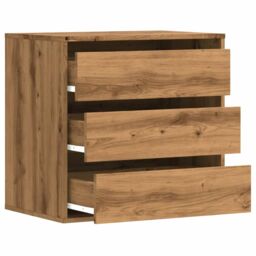 Berkfield Home Corner Chest of Drawers Artisian Oak 60x41x58 cm Engineered Wood in Brown - Size: 60 x 41 x 58 cm - thumbnail 5