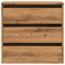 Berkfield Home Corner Chest of Drawers Artisian Oak 60x41x58 cm Engineered Wood in Brown - Size: 60 x 41 x 58 cm - thumbnail 4