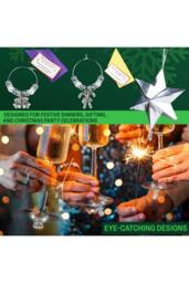 kreativekraft Christmas Cracker Glass Decoration Pack of 6 - Size: 6 Pack - thumbnail 4