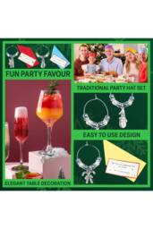 kreativekraft Christmas Cracker Glass Decoration Pack of 6 - Size: 6 Pack - thumbnail 3