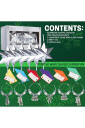 kreativekraft Christmas Cracker Glass Decoration Pack of 6 - Size: 6 Pack - thumbnail 6