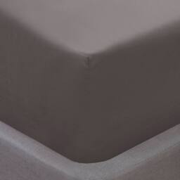 Smart Living Super Soft Microfibre Plain Dye Warm Cosy Bed Linen 32cm Fitted Sheet in Grey - Size: Single - thumbnail 2