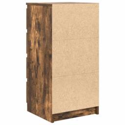 Berkfield Home Sideboard with Drawers Smoked Oak 37.5x35x99 cm Engineered Wood in Brown - thumbnail 8