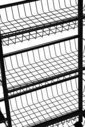 H&O Direct Kitchen Microwave-Oven Vegetable Storage Cart in Black - thumbnail 5