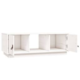 Berkfield Home Coffee Table White 100x50x35 cm Solid Wood Pine - Size: 100 x 50 x 35 cm - thumbnail 7