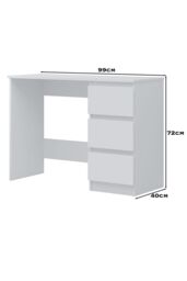 FWStyle Stora White 8 Drawer Modern Chest Of Drawers Extra Deep Storage Space - thumbnail 6