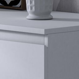 FWStyle Stora White 8 Drawer Modern Chest Of Drawers Extra Deep Storage Space - thumbnail 3