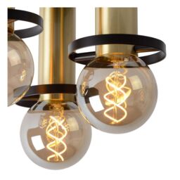 Netlighting Anaka Modern Flush Ceiling Light Ø 30cm 3xE27 Black - thumbnail 4