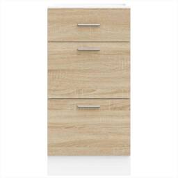 Berkfield Home Bottom Cabinet Sonoma Oak 40x46x81.5 cm Engineered Wood in Brown - thumbnail 4