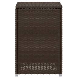Berkfield Home Propane Tank Cover Table Brown 40x40x60 cm Poly Rattan - Size: 40 x 40 x 60 cm - thumbnail 6