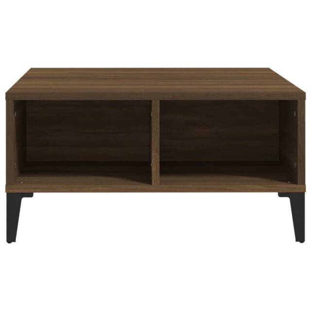 Berkfield Home Modern Coffee Table Brown Oak 60x60x30 cm Engineered Wood - Size: 60 x 60 x 30 cm - image 1