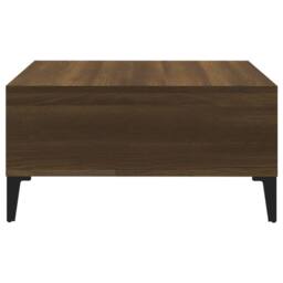 Berkfield Home Modern Coffee Table Brown Oak 60x60x30 cm Engineered Wood - Size: 60 x 60 x 30 cm - thumbnail 4