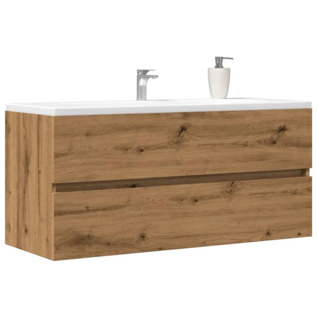 Berkfield Home Sink Cabinet Artisan Oak 100x38.5x45 cm Engineered Wood in Brown - image 1