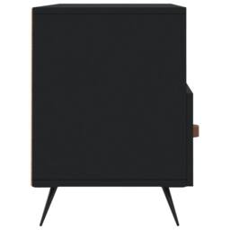 Berkfield Home TV Cabinet Black 102x36x50 cm Engineered Wood - Size: 102 x 36 x 50 cm - thumbnail 7