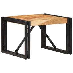 Berkfield Home Coffee Table 50x50x35 cm Solid Wood Acacia in Brown - Size: 50 x 50 x 35 cm - thumbnail 2