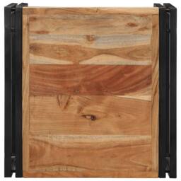 Berkfield Home Coffee Table 50x50x35 cm Solid Wood Acacia in Brown - Size: 50 x 50 x 35 cm - thumbnail 4