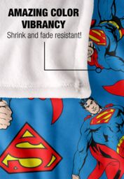 Warner Brothers Superman Officially Licensed Silky Touch Super Soft Throw Blanket 152 x 127 cm in White - thumbnail 4