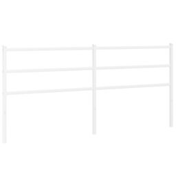 Berkfield Home Metal Headboard White 180 cm - thumbnail 2