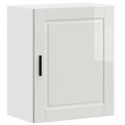 Berkfield Home Kitchen Wall Cabinet¬†Porto High Gloss White Engineered Wood - thumbnail 3