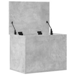 Berkfield Home Storage Box Concrete Grey 60x42x46 cm Engineered Wood - Size: 60 x 42 x 46 cm - thumbnail 7
