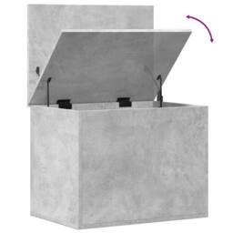 Berkfield Home Storage Box Concrete Grey 60x42x46 cm Engineered Wood - Size: 60 x 42 x 46 cm - thumbnail 8