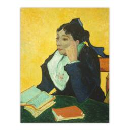"Artery8 Madame Joseph Michel Ginoux Van Gogh Vintage Wall Art Print Poster in Yellow - Size: W12"" x H16""" - thumbnail 1