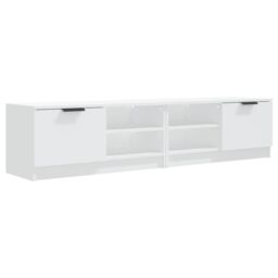 Berkfield Home TV Cabinets 2 pcs White 80x35x36.5 cm Engineered Wood - thumbnail 2