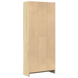 Berkfield Home Bookcase Sonoma Oak 60x24x143 cm Engineered Wood in Brown - Size: 60 x 24 x 143 cm - thumbnail 6