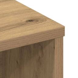 Berkfield Home Headboard Cabinet with Shelf Artisan oak 100 x 19 x 103.5 cm in Brown - thumbnail 8