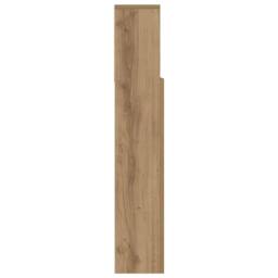 Berkfield Home Headboard Cabinet with Shelf Artisan oak 100 x 19 x 103.5 cm in Brown - thumbnail 6