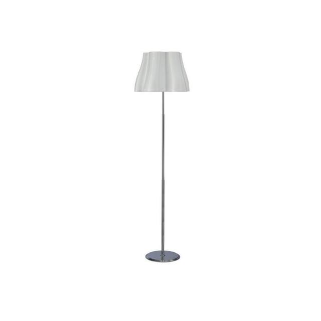 Netlighting Miss Floor Lamp 3 Light E27 Gloss White Polished Chrome - image 1