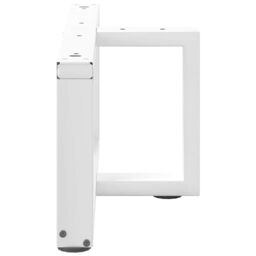 Berkfield Home Coffee Table Legs T-Shaped¬†2 pcs White 60x25x(30-31) cm Steel - thumbnail 5
