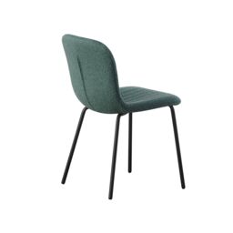 MCC Direct Bella Luxe Set of 4 Teddy Faux Fur Dining Chairs in Green - thumbnail 6
