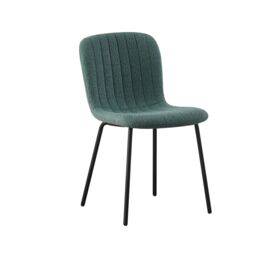 MCC Direct Bella Luxe Set of 4 Teddy Faux Fur Dining Chairs in Green - thumbnail 7