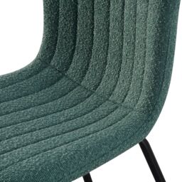 MCC Direct Bella Luxe Set of 4 Teddy Faux Fur Dining Chairs in Green - thumbnail 8