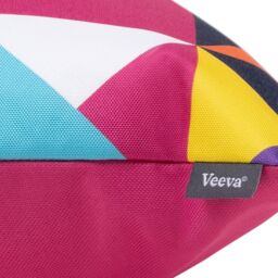 icon Indoor & Outdoor Waterproof Cushion Set of 2 Technicolour Geometric Waterproof Cushion in Green - Size: 43 cm x 43 cm - thumbnail 6