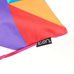 icon Indoor & Outdoor Waterproof Cushion Set of 2 Technicolour Geometric Waterproof Cushion in Green - Size: 43 cm x 43 cm - thumbnail 4