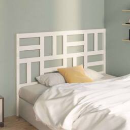 Berkfield Home Beautiful Bed Headboard White 166x4x104 cm Solid Wood Pine - Size: 166 x 4 x 104 cm - thumbnail 1