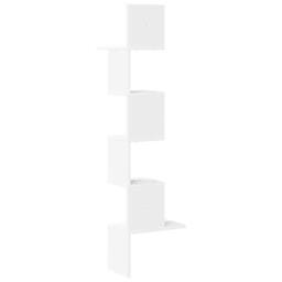 Berkfield Home Wall Corner Shelf White 32x32x127, 5 cm Engineered Wood - thumbnail 6