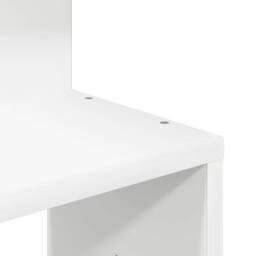 Berkfield Home Wall Corner Shelf White 32x32x127, 5 cm Engineered Wood - thumbnail 7